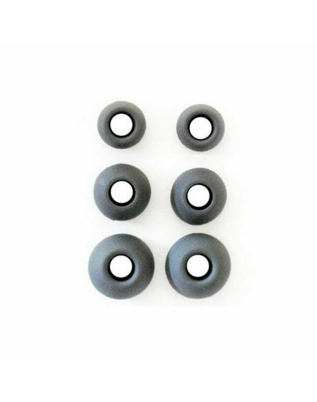 Rubbers for Earphones (3 Size in Set) black