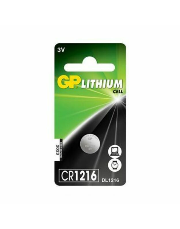 Lithium button battery GP Batteries CR1216-U5 3.0V 