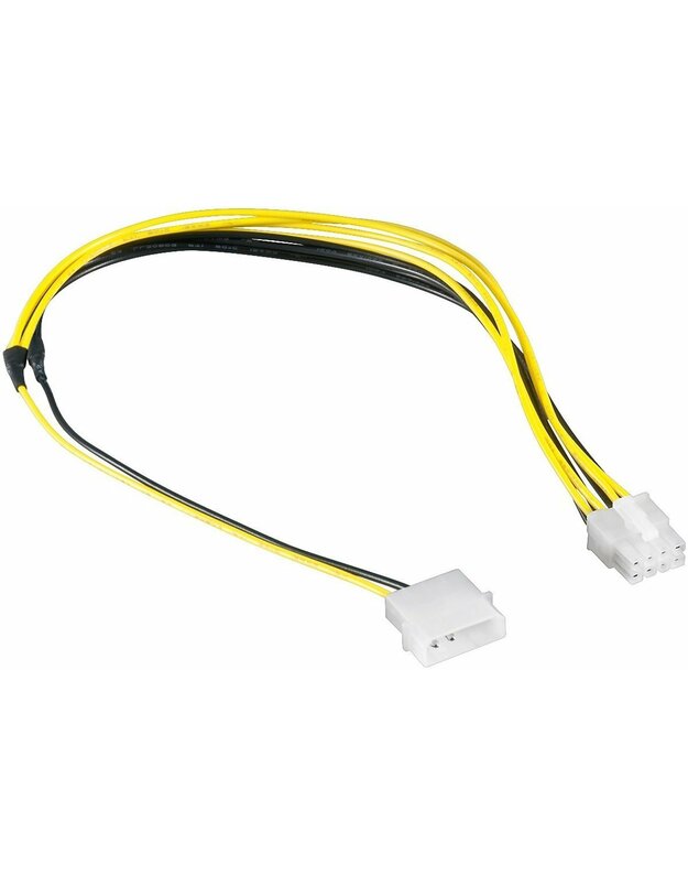 Goobay 50694 PC power cable/adapter; 5.25 inch male to EPS; 8-pin