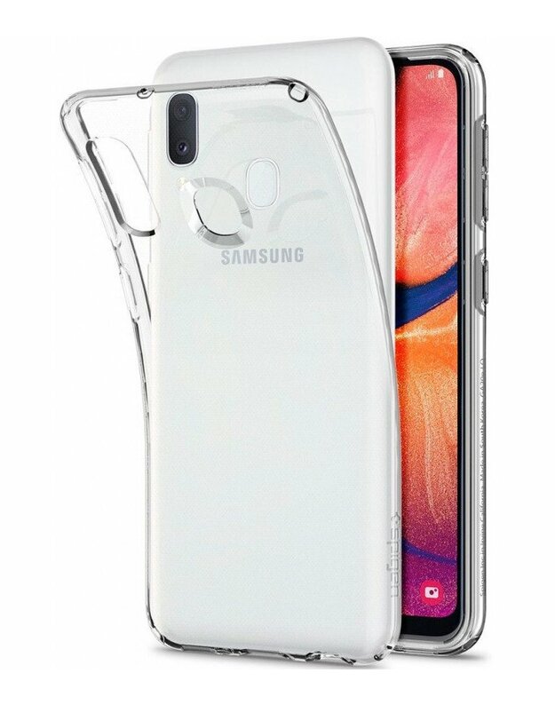 Skaidrus dėklas Samsung Galaxy A20E telefonui "Spigen Liquid Crystal"