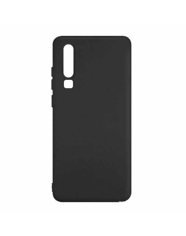 Dėklas Rubber TPU Huawei P30 Lite juodas