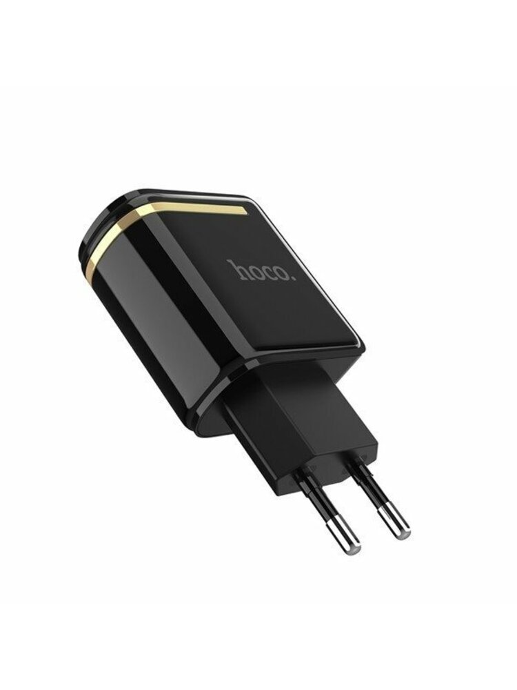 Įkroviklis HOCO C39A LED 2.4A 2xUSB JUODAS