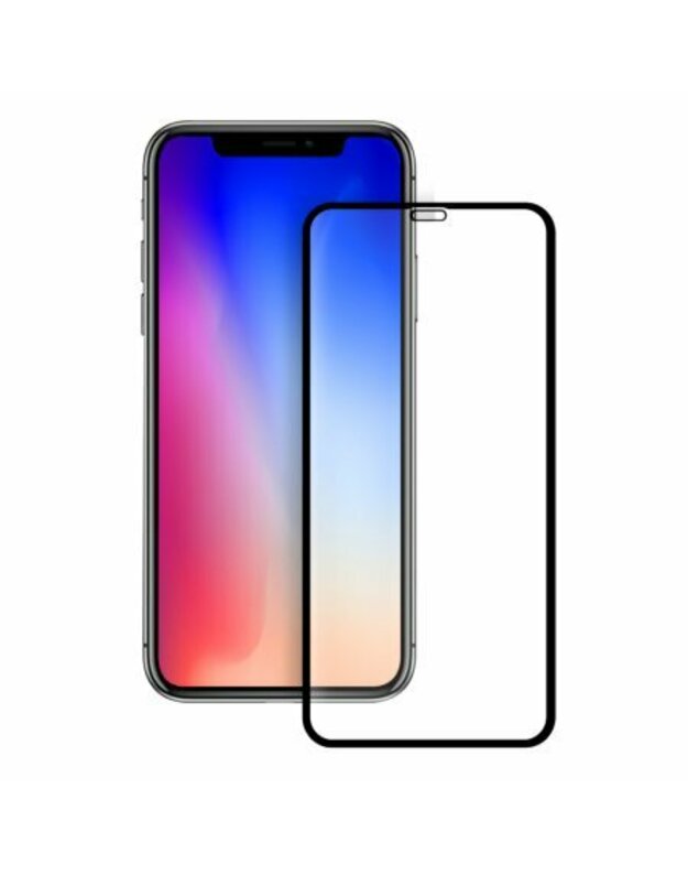 GREITAS STIKLAS 5D IPHONE XS MAX BLACK 