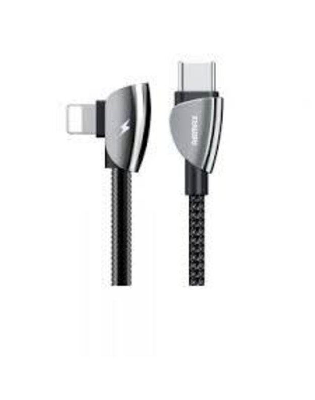 USB kabelis Remax FastCharging RC-061i Lightning 2.4A juodas 1.2m 