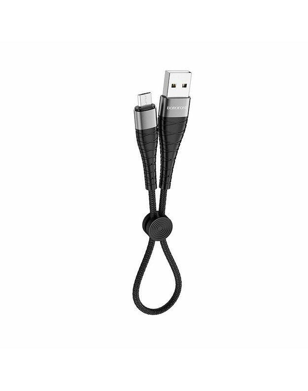 USB kabelis Borofone BX32 microUSB 0.25m juodas 