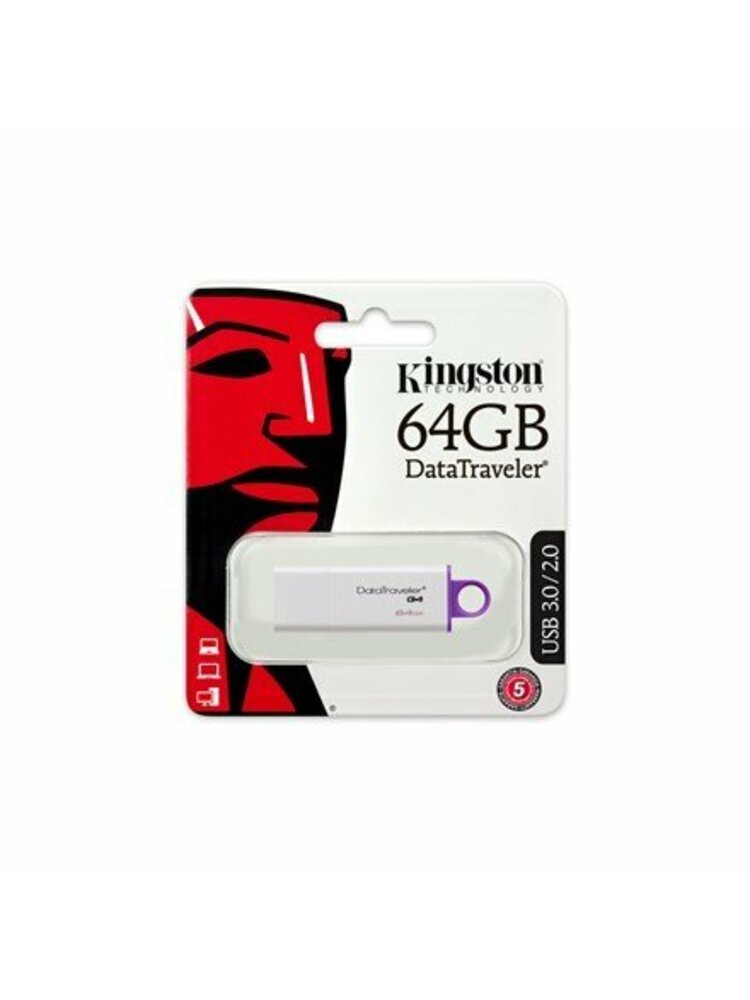 Kingston DataTraveler I G4 64 GB, USB 3.0, Purple, White