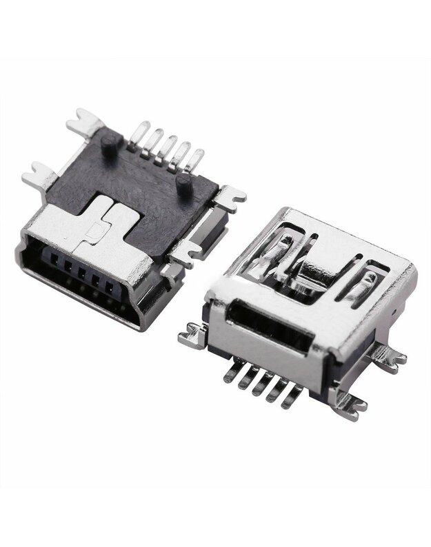 Lituojamas Lizdas Mini USB SMD 5 Pin