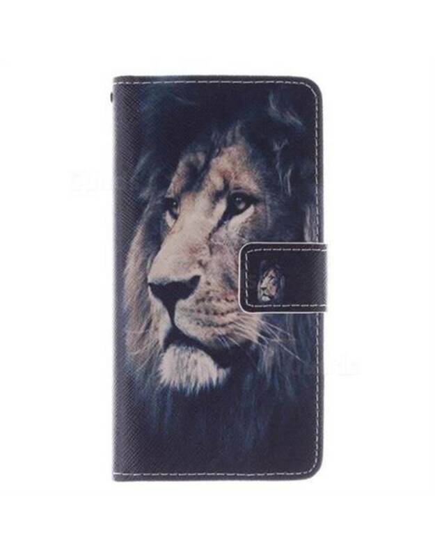 „Samsung Galaxy S6 G920“ „Lion Face PU“  dėklas, 