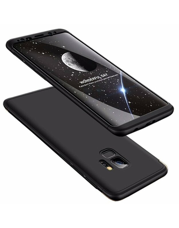 60 Protection“ priekinio ir galinio korpuso viso kūno dangtelis „Samsung Galaxy S9 Plus G965“ juodas