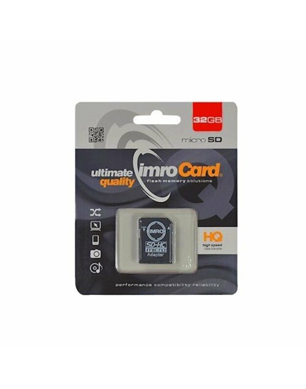 IMRO MicroSDHC 32GB cl.10 UHS-I with adapter