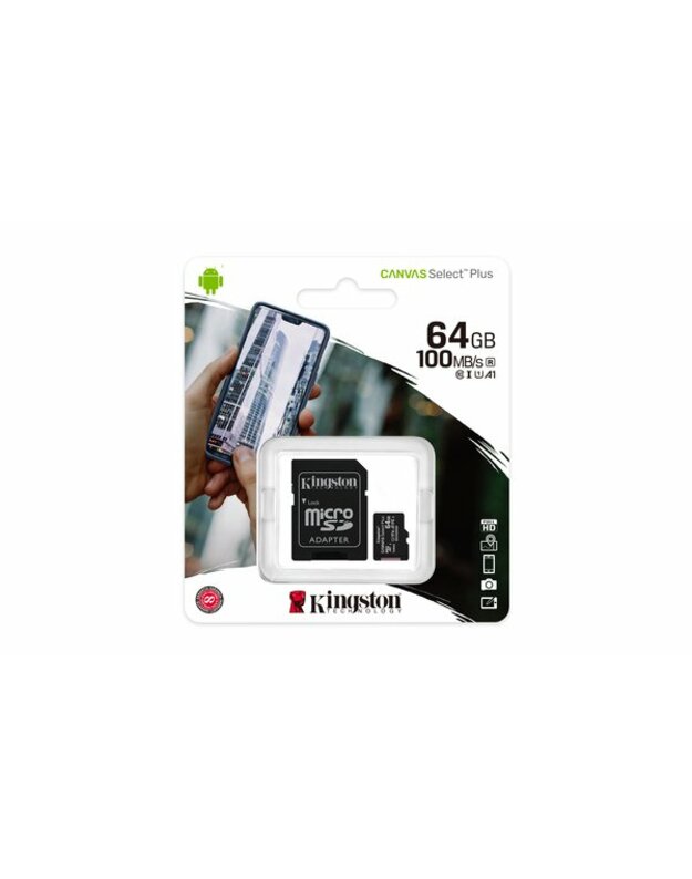 Kingston NEW Canvas Select PLUS 64GB MicroSDXC