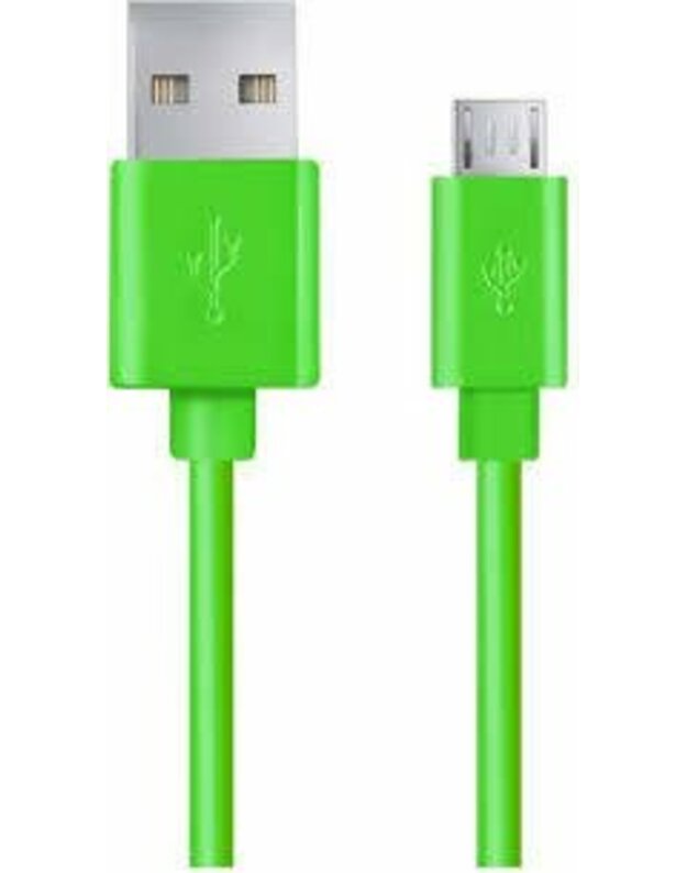 USB ESPERANZA MICRO USB 2.0 AB M / M LAIDAS 1.0M ŽALIAS