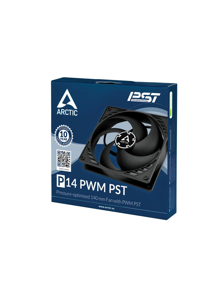 Arctic P14 PWM PST case fan (140x140x25mm) - black