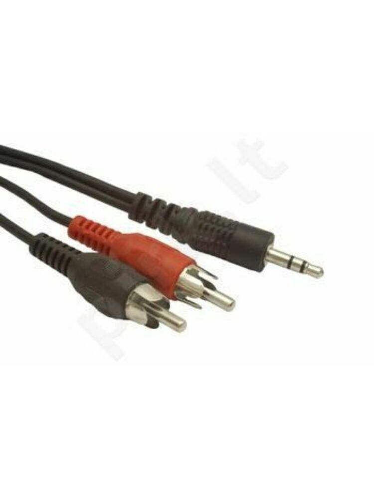 Kabelis audio JACK 3,5mm M / 2x RCA (CINCH)M, ilgis 1.5M