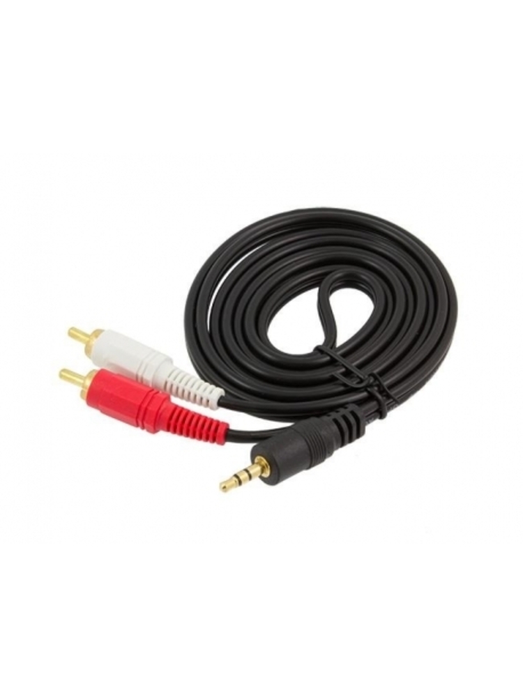 Kabelis audio JACK 3,5mm M / 2x RCA (CINCH)M, ilgis 1.5M