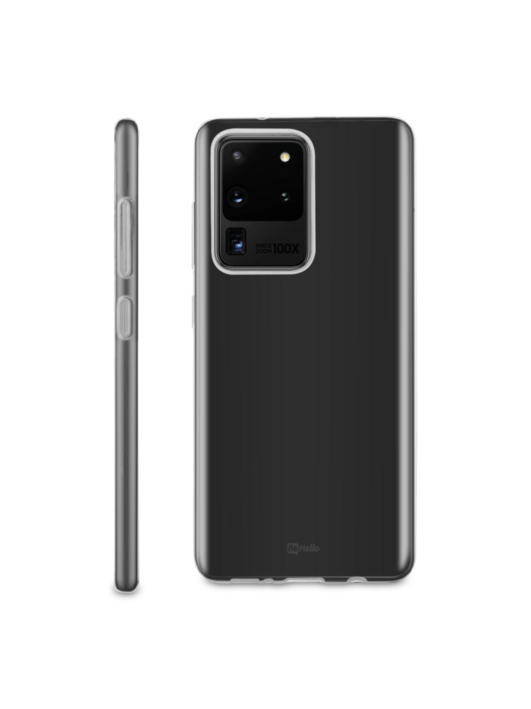 Skaidrus silikoninis dėklas Samsung Galaxy G988 S20 Ultra telefonui "BeHello ThinGel"