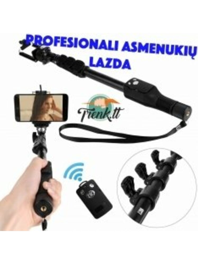 Profesionali "Selfie" Bluetooth Teleskopinė Lazda