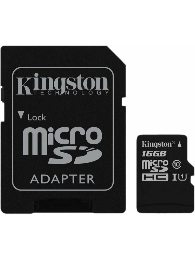 Kingston Canvas Select microSDHC 16GB UHS-I Class 10 + SD Adapter