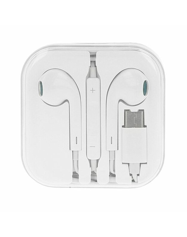 MEGA BASS earphones USB Type C white