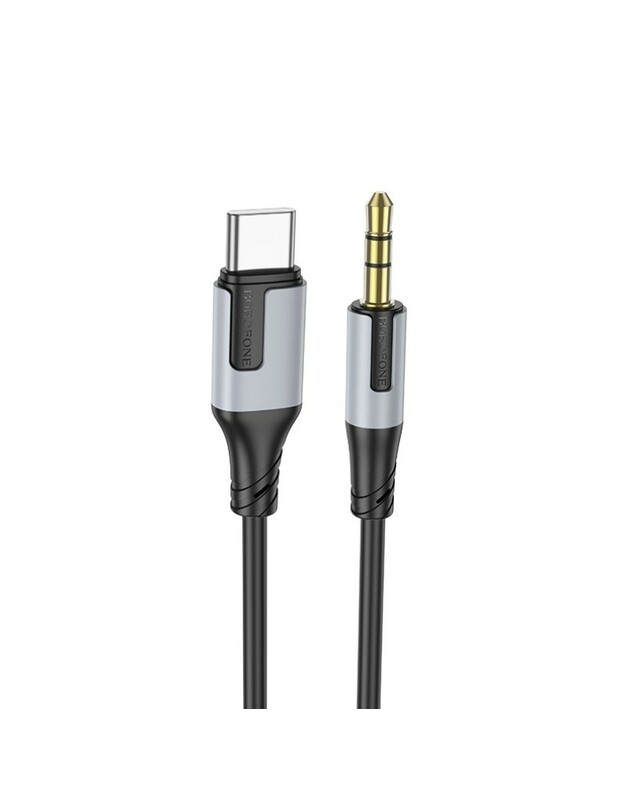 Audio kabelis Borofone BL19 USB-C to 3,5mm juodas