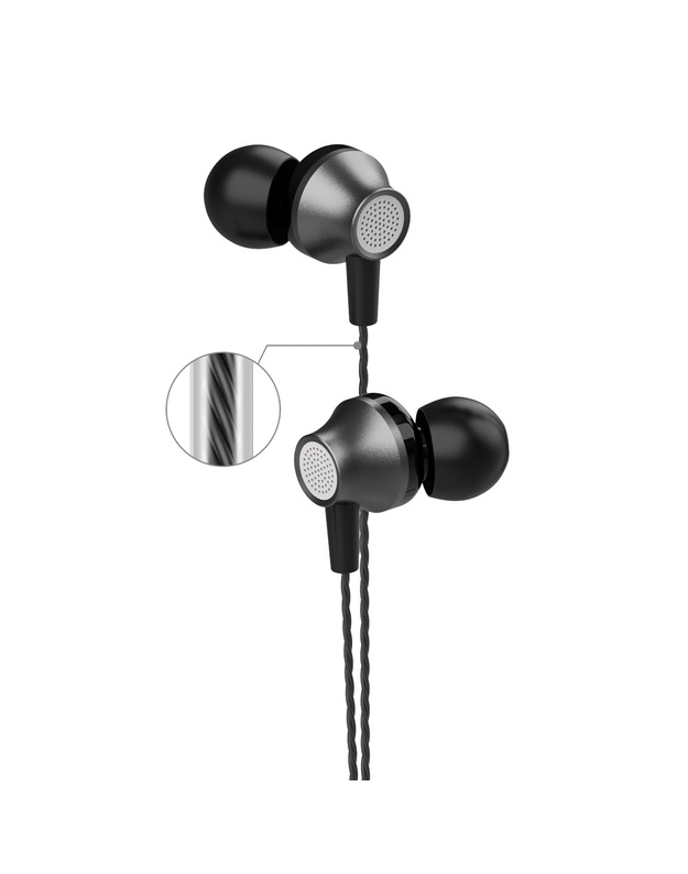 Ausinės Devia Metal In-Ear 3,5mm juodos