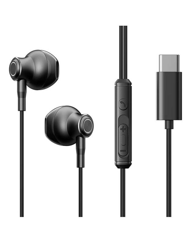 Ausinės Joyroom JR-EC07 USB-C juodos