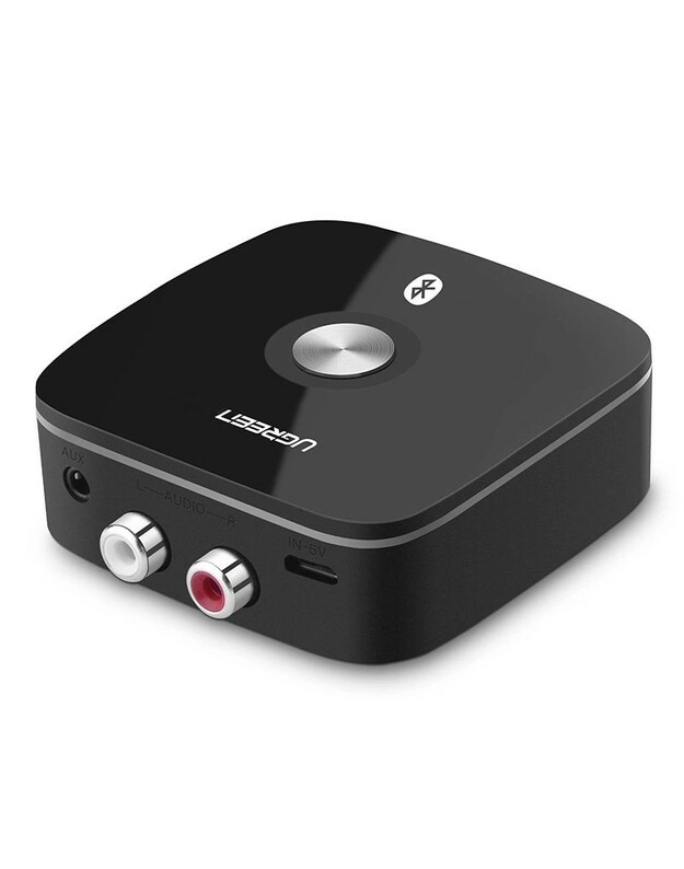 Bluetooth adapteris imtuvas Ugreen CM106 2xRCA/AUX Bluetooth 5.1 juodas