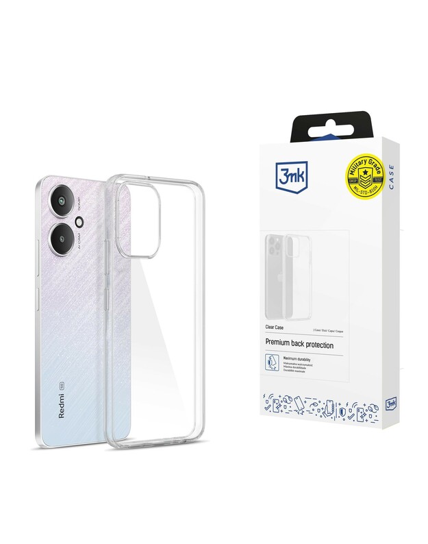 Dėklas 3mk Clear Case 1,2mm Xiaomi Redmi 13C 5G