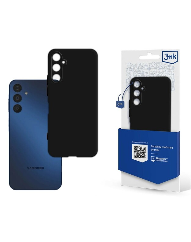 Dėklas 3mk Matt Case Samsung A155 A15 4G/A156 A15 5G juodas