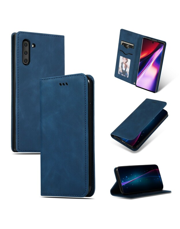 Dėklas Business Style Xiaomi Redmi A3 tamsiai mėlynas