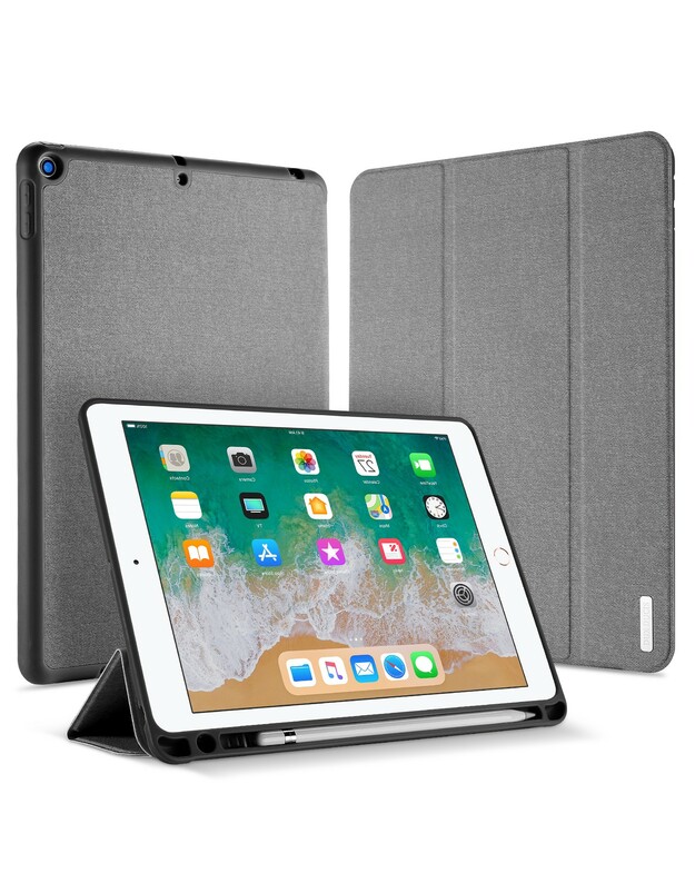 Dėklas Dux Ducis Domo Apple iPad 9.7 2018/iPad 9.7 2017 pilkas