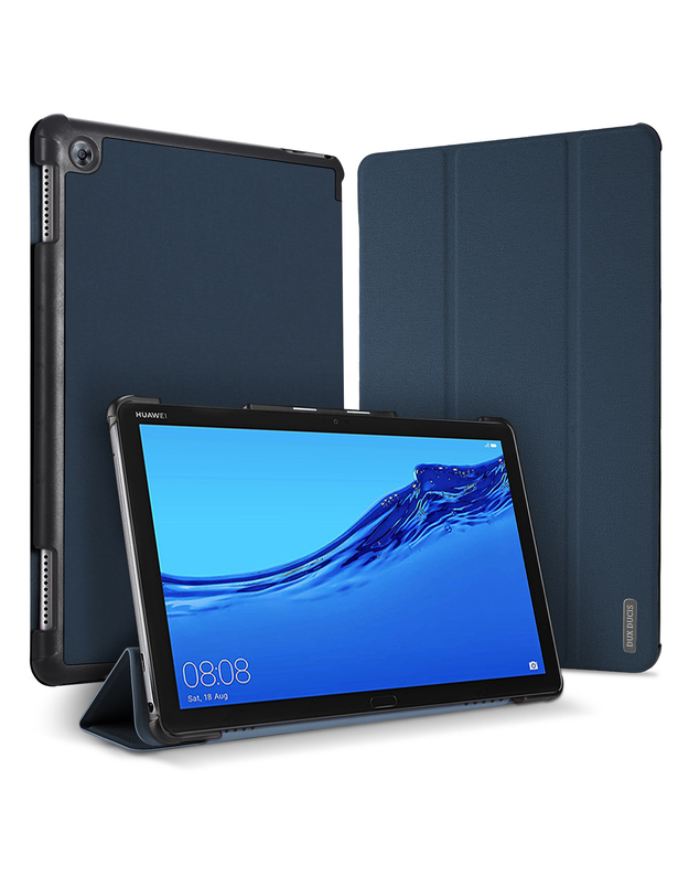 Dėklas Dux Ducis Domo Samsung X800/X806 Tab S8 Plus/T730/T736B Tab S7 FE 2021/ T970/T976B TAB S7 Plus 12.4 tamsiai mėlynas