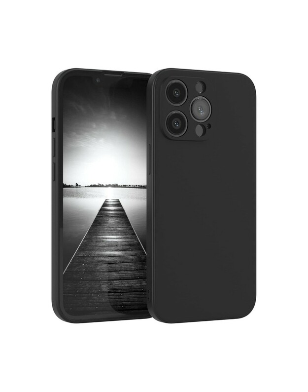 Dėklas Liquid Silicone 1.5mm Xiaomi Redmi Note 13 Pro 4G/Poco M6 Pro 4G juodas