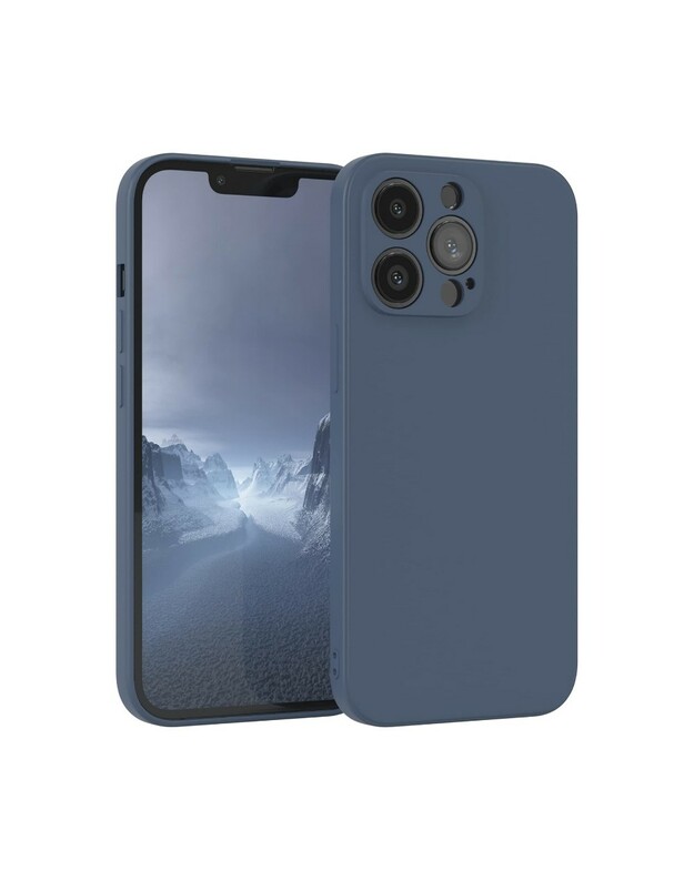 Dėklas Liquid Silicone 1.5mm Xiaomi Redmi Note 14 Pro 5G tamsiai mėlynas