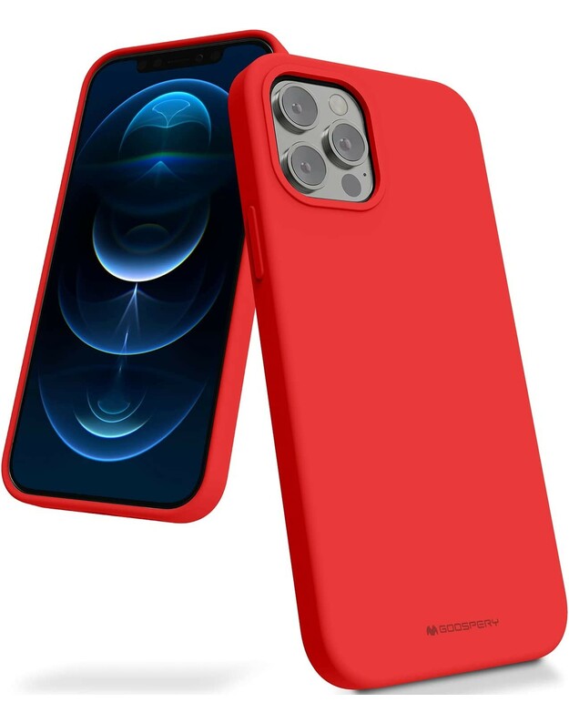 Dėklas Mercury Silicone Case Apple iPhone 11 raudonas