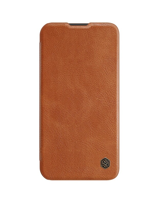 Dėklas Nillkin Qin Pro Leather Apple iPhone 14 Pro Max rudas