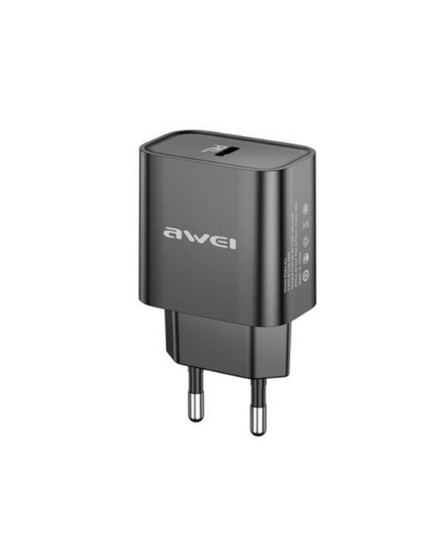 Įkroviklis Awei PD61-EU 20W USB-C juodas