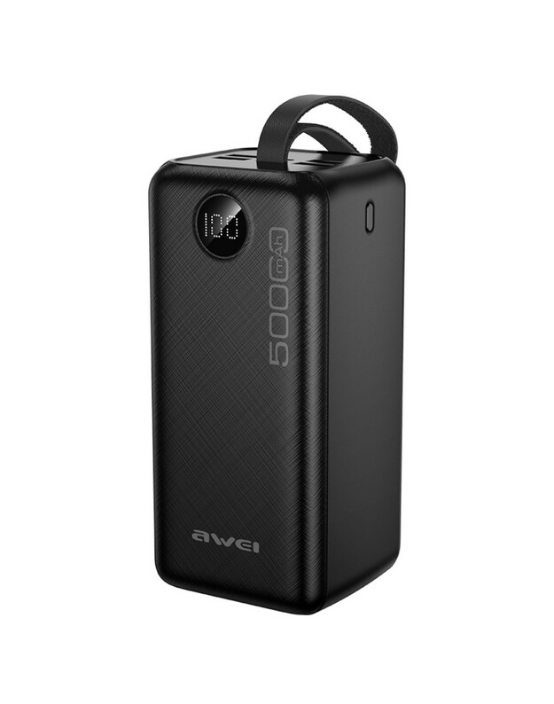 Išorinė baterija Power Bank Awei P36K 5V/2A 50000mAh juoda