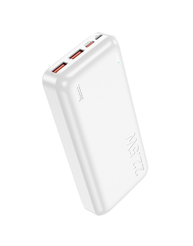 Išorinė baterija Power Bank Hoco J101A PD 20W+Quick Charge 3.0 22.5W 20000mAh balta