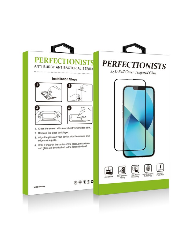 LCD apsauginis stikliukas 2.5D Perfectionists Apple iPhone 13/13 Pro/14 skaidrus