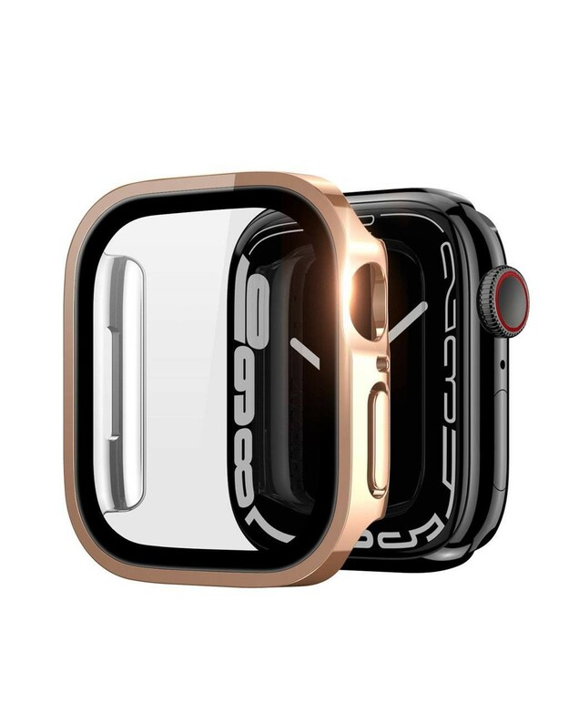 LCD apsauginis stikliukas/dėklas Dux Ducis Hamo Apple Watch 40mm rožinis