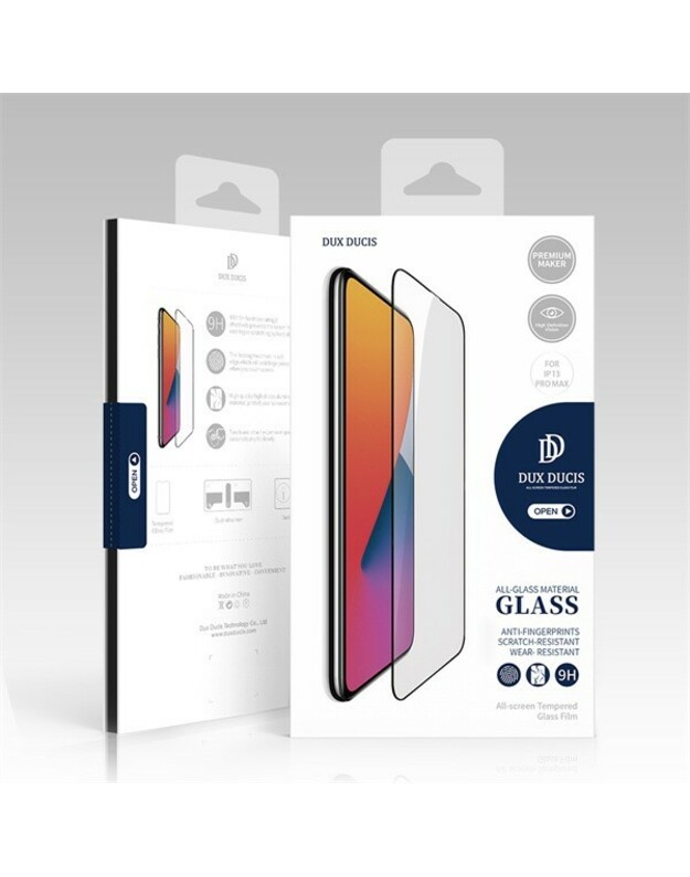 LCD apsauginis stikliukas Dux Ducis Xiaomi Redmi Note 13 5G/Note 13 Pro 5G/Poco X6 5G juodas