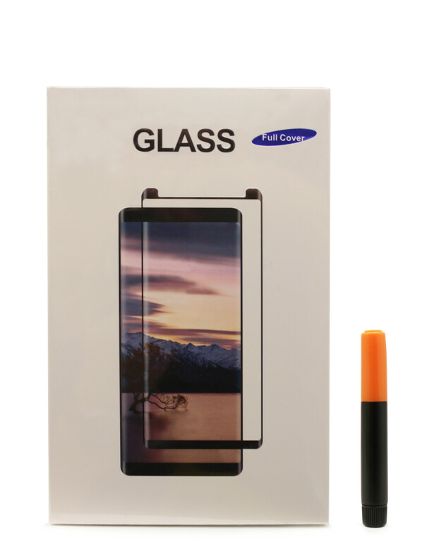 LCD apsauginis stikliukas M1 5D UV Glue Samsung G960 S9 lenktas skaidrus