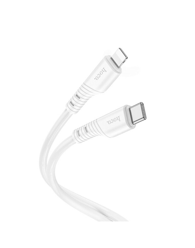 USB kabelis Hoco X97 USB-C to Lightning 1.0m baltas