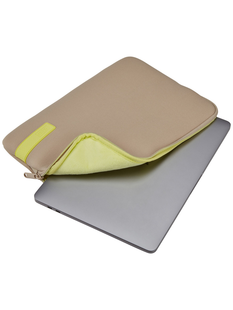 Case Logic Reflect MacBook Sleeve 13 REFMB-113 Plaza Taupe/Sun-Lime (3204684)