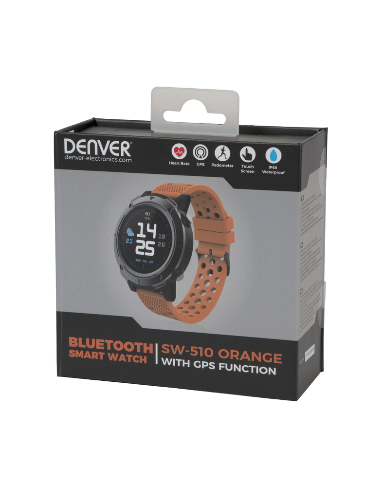 Denver SW-510 black+orange strap