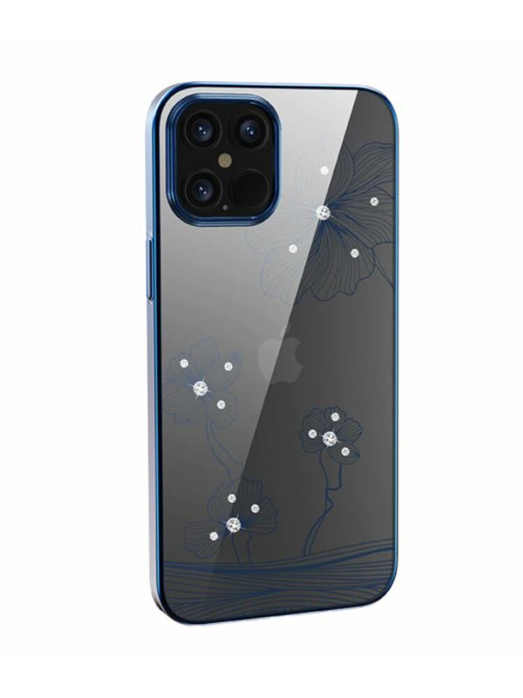 Devia Crystal Flora case iPhone 12 mini blue