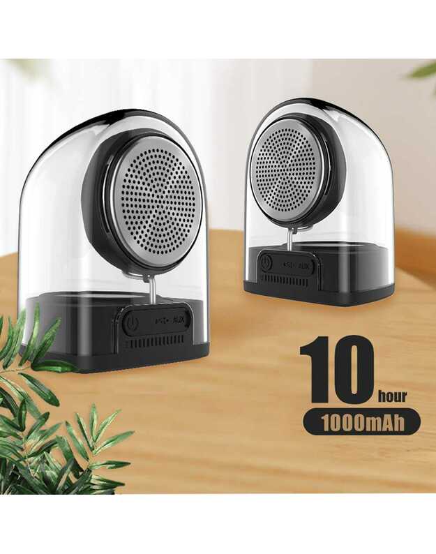 Devia Crystal series TWS speaker with silicon case (2pcs) black