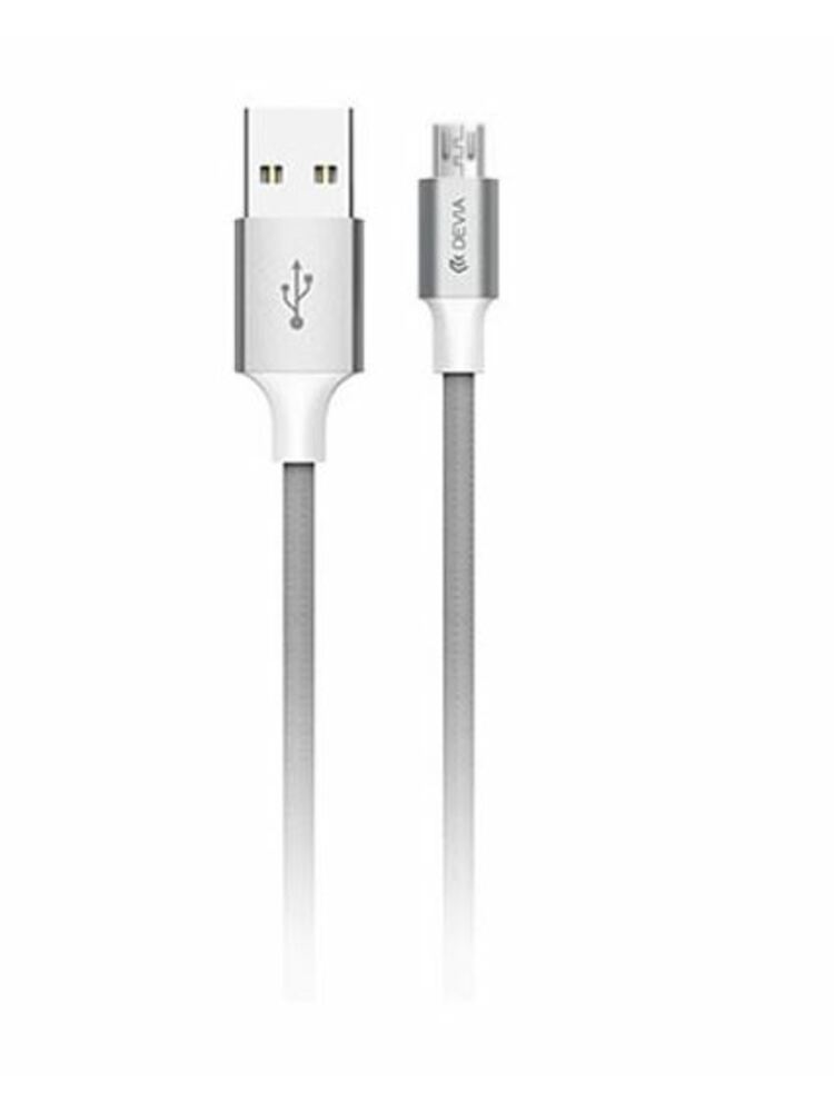 Devia Pheez Series Cable for Micro USB (5V 2.4A, 2M) grey