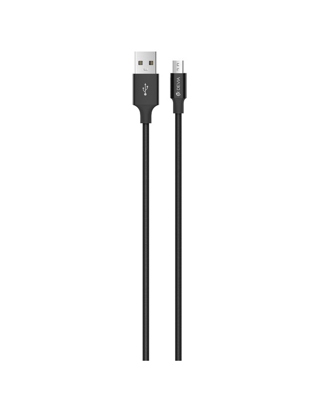 Devia Pheez Series Cable for Micro USB (5V 2.4A,1M) black